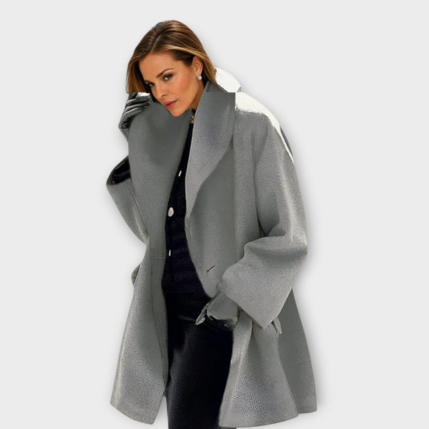 Damen Eleganter Langer Wintermantel | Winddicht & Warm | Stilvolle Outdoorbekleidung für Kalte Tage