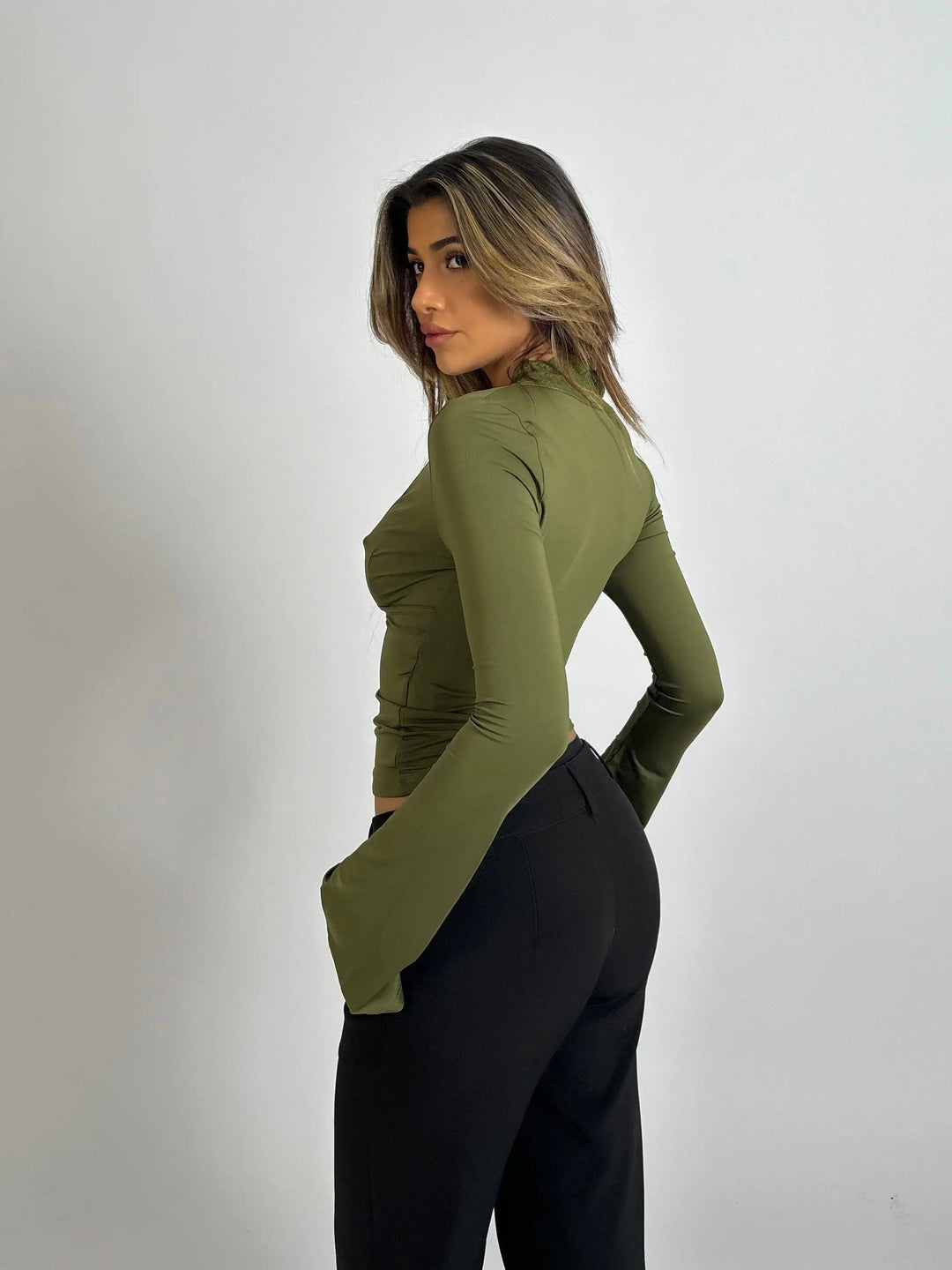 Damenoberteil | Langärmlig & elegant | Stilvoll | Vielseitig für Alltag & besondere Anlässe