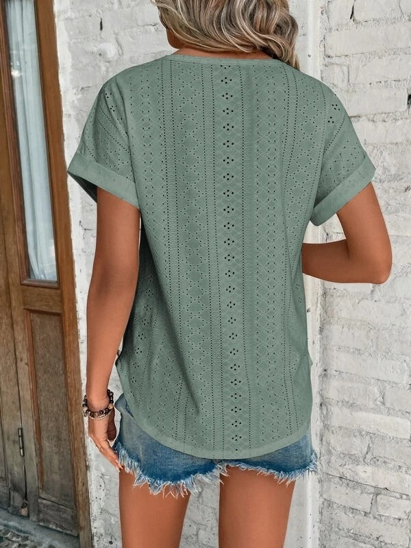 Damen T-Shirt Stylisch & Bequem | Kurzarm Casual Shirt Für Alltag