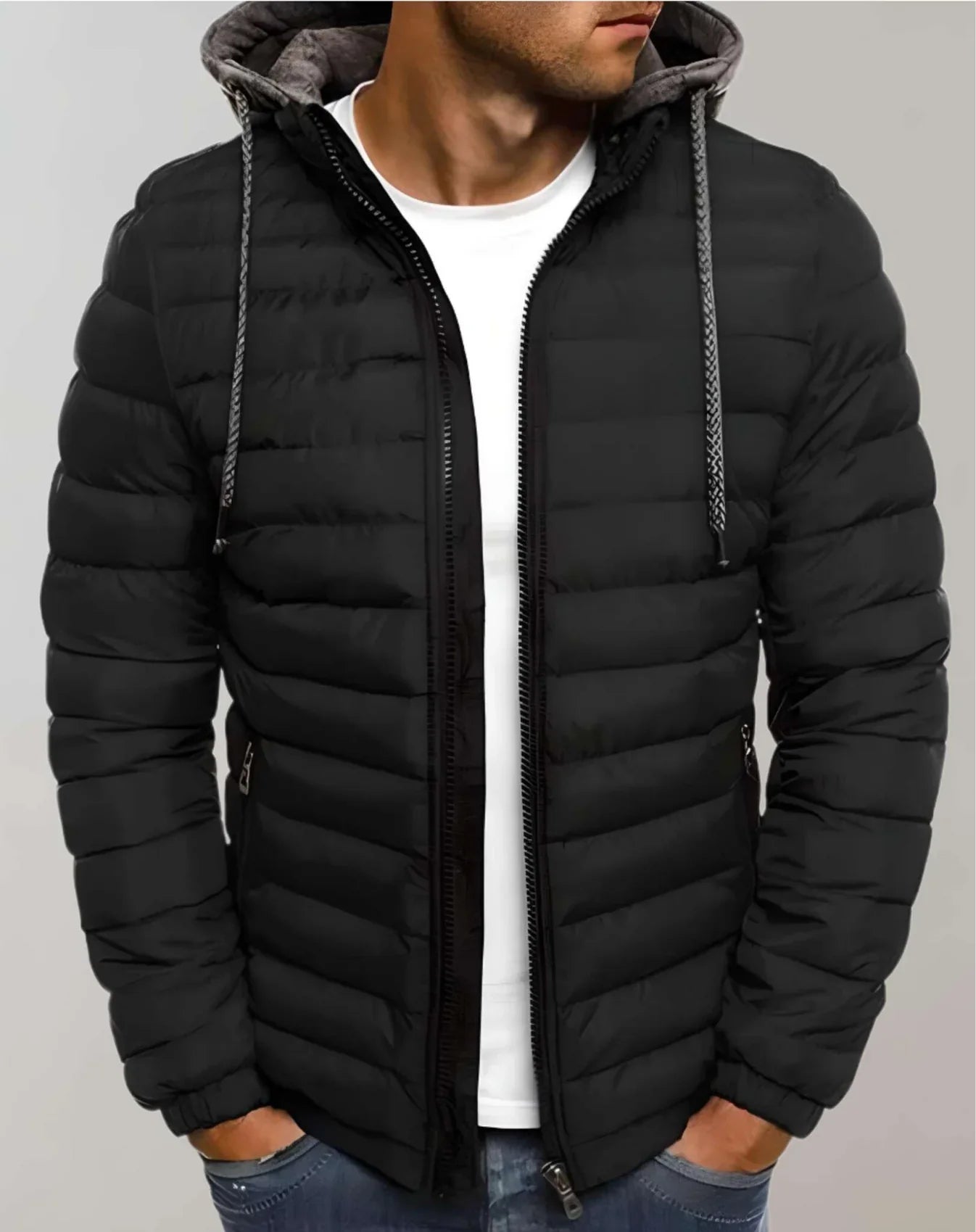 Twan – Herren Übergangsjacke mit Reißverschluss und leichter Fütterung