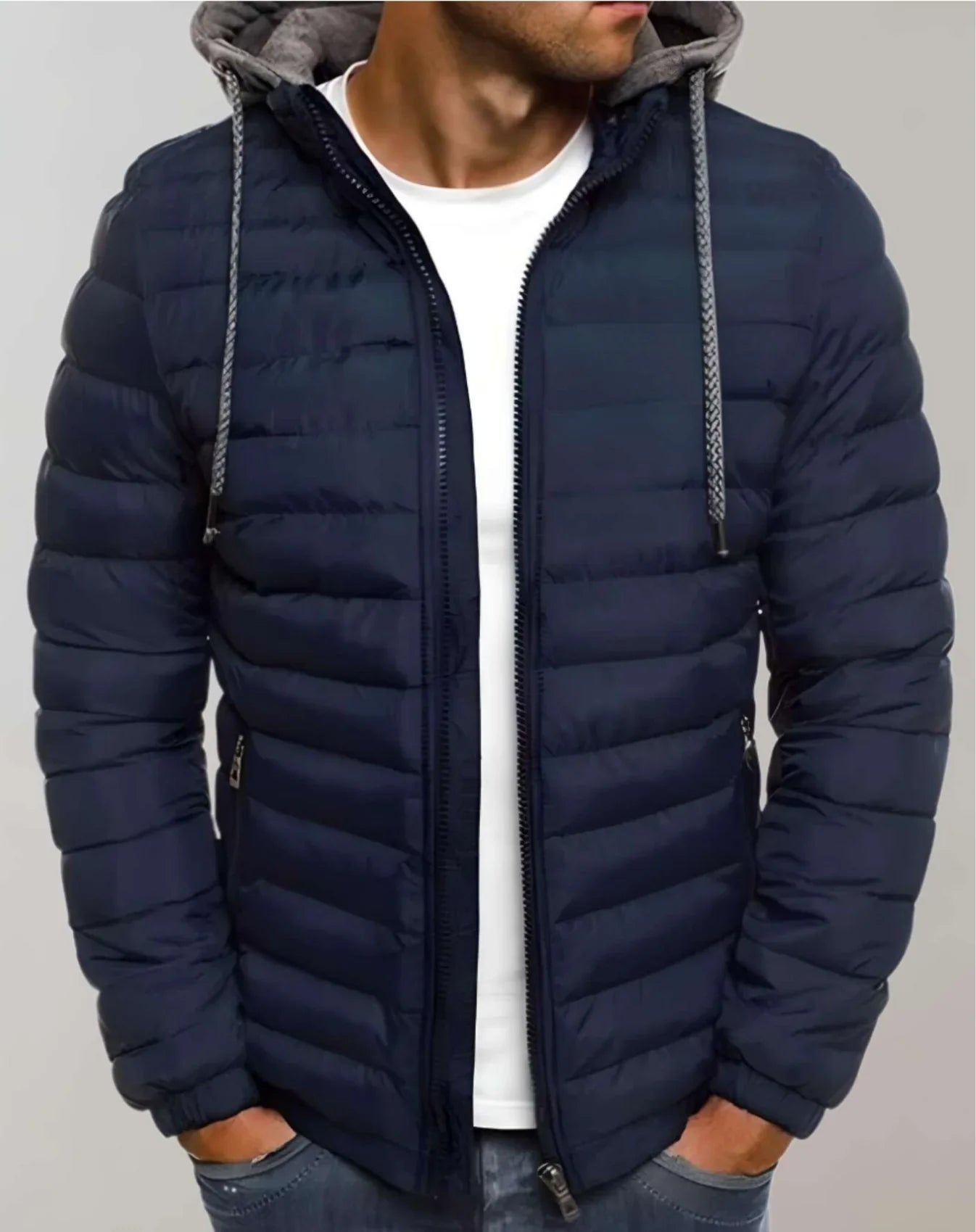 Twan – Herren Übergangsjacke mit Reißverschluss und leichter Fütterung