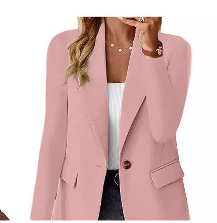 Damen Blazer | Elegant | Businessjacke mit Ein-Knopf-Design | Perfekt für Büro & Alltag