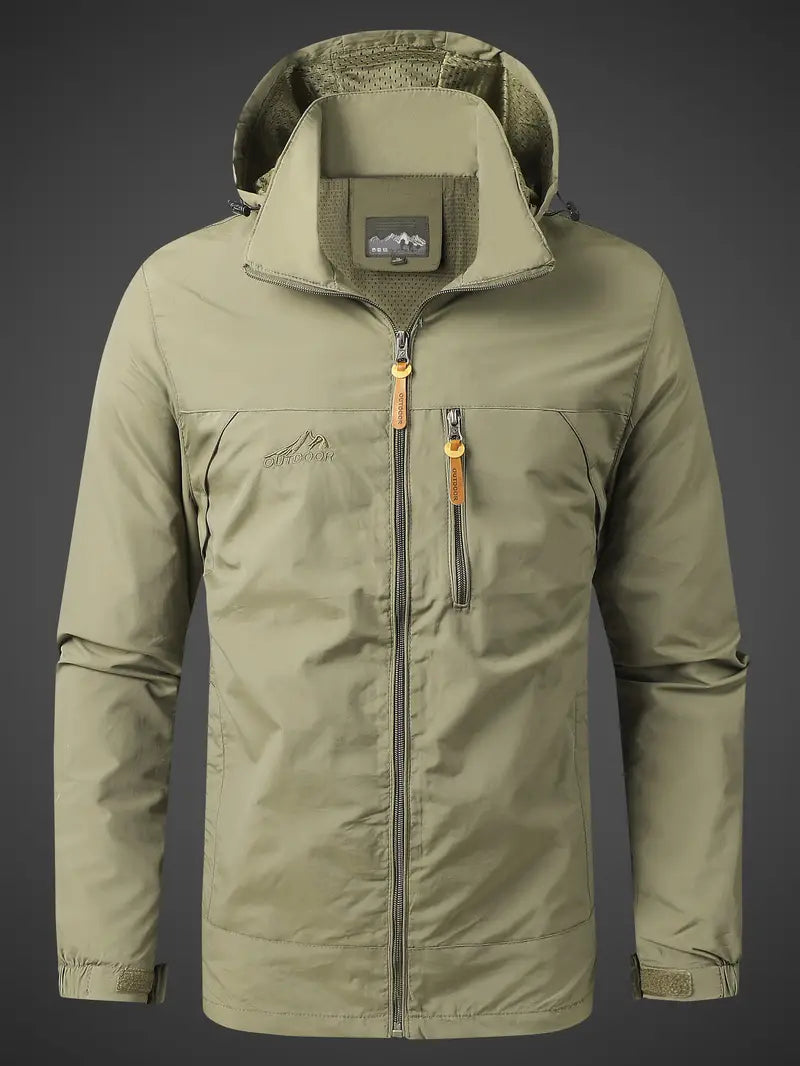 Herren Outdoor Jacke | Wasser- & Winddicht | Atmungsaktive Übergangsjacke