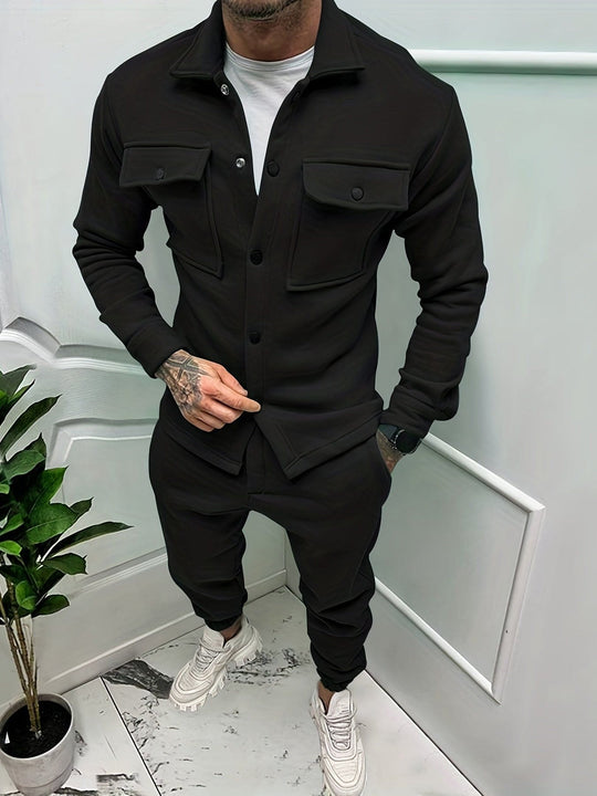 Herren Winter Set | Zweiteiliges Outfit für Herbst & Winter | Warm & Stilvoll