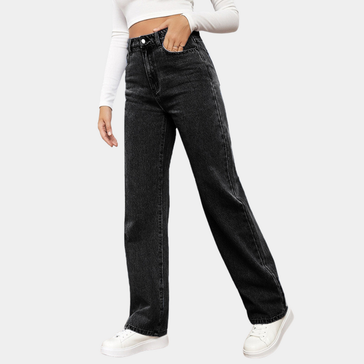 Damen High-Waist Straight-Leg Jeans | Modern & Schmeichelnd für Alltag und City-Looks