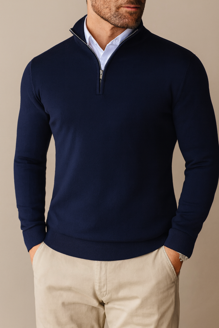 Herren Pullover mit Viertel-Reißverschluss | Bequem & Vielseitig für Alltag und Freizeit