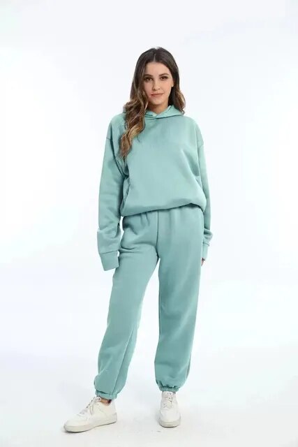 Damen Kapuzenpulli & Jogginghosen Set | Bequem | Stylisch | Perfekt für Alltag & Freizeit