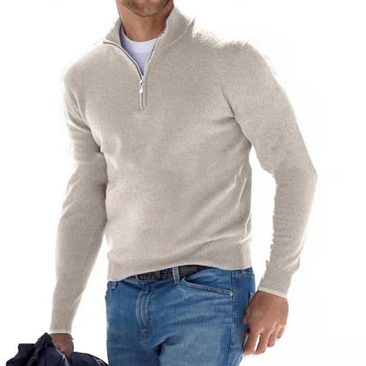 Herrenpullover V-Ausschnitt | Strickpullover Winter Herbst | Warm & Atmungsaktiv | Feinwolle