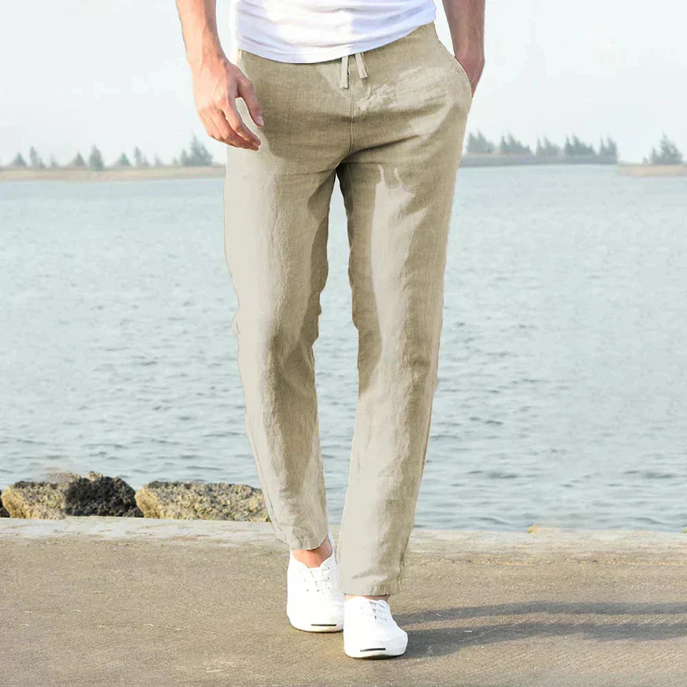 Bobby – Atmungsaktive Leinenhose für Herren im Sommerlook