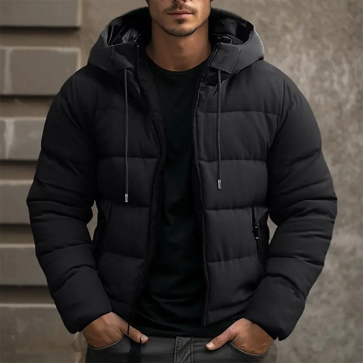 Herren Taktische Puffer-Winterjacke mit Kapuze | Warm & Vielseitig für Kalte Tage
