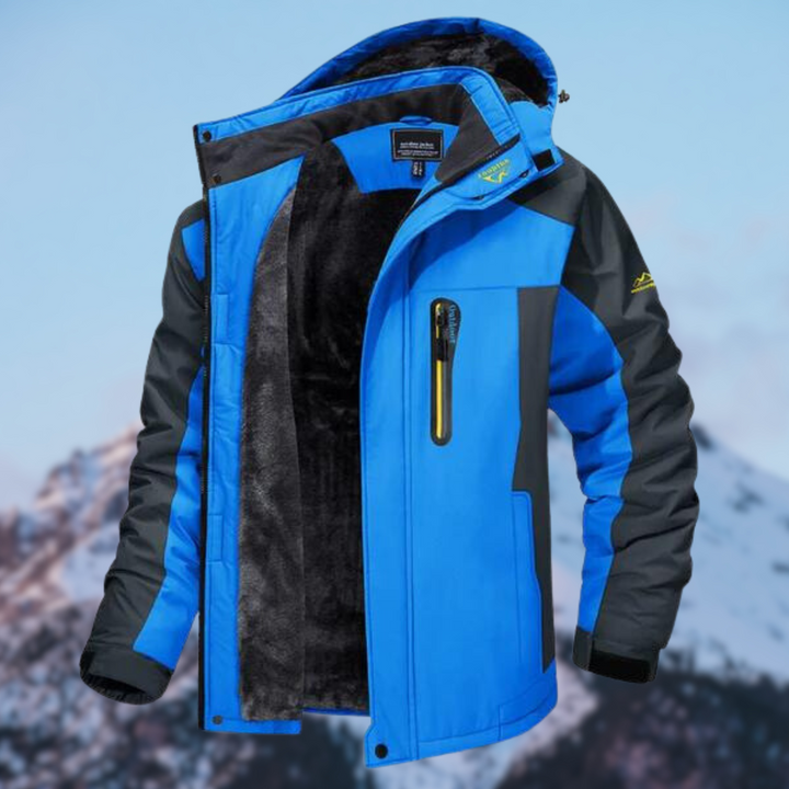 Herren Winterjacke Wasserdicht | Gefütterte Warme Outdoor Jacke | Winddicht & Atmungsaktiv