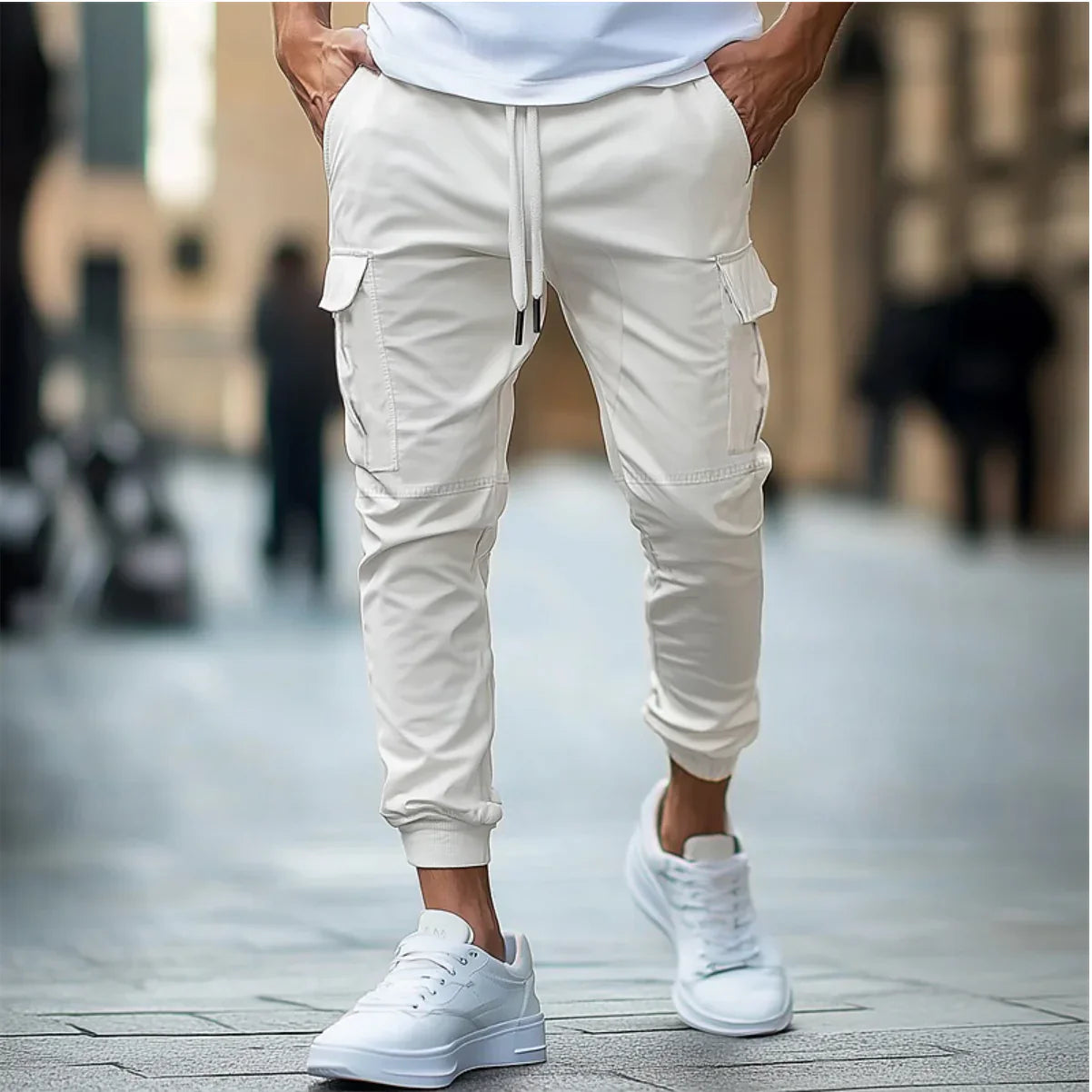 Joeri – Cargo-Hose für Herren mit Taschen und geradem Schnitt