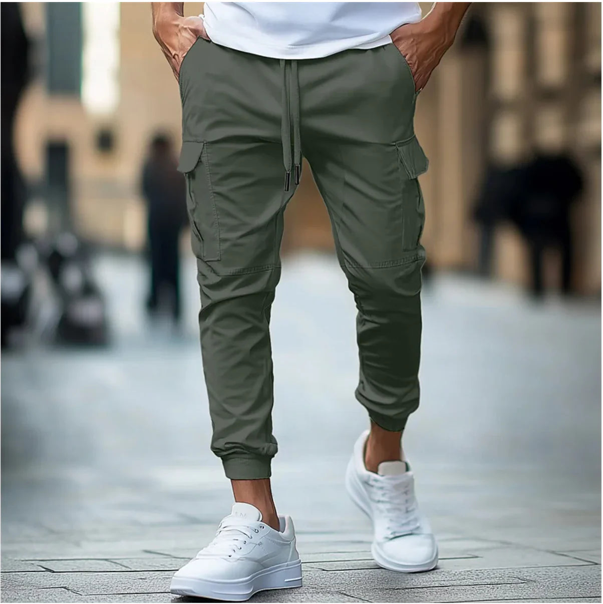 Joeri – Cargo-Hose für Herren mit Taschen und geradem Schnitt