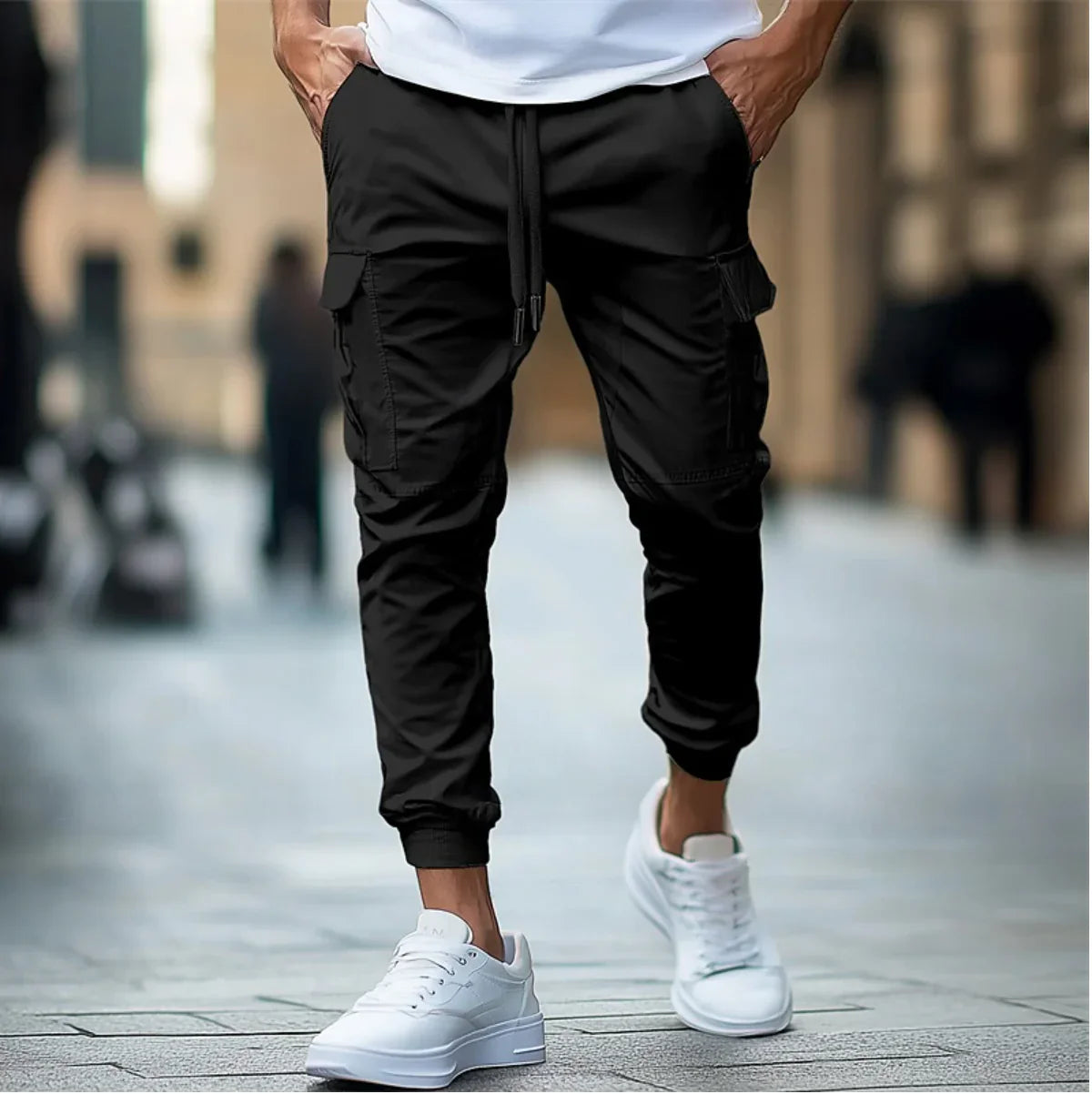 Joeri – Cargo-Hose für Herren mit Taschen und geradem Schnitt