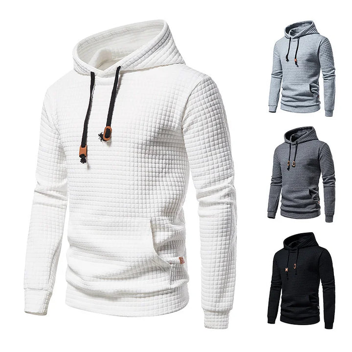 Herren Leichter Kapuzenpullover | Sommer Hoodie mit Struktur & Stil | Freizeit & Alltag