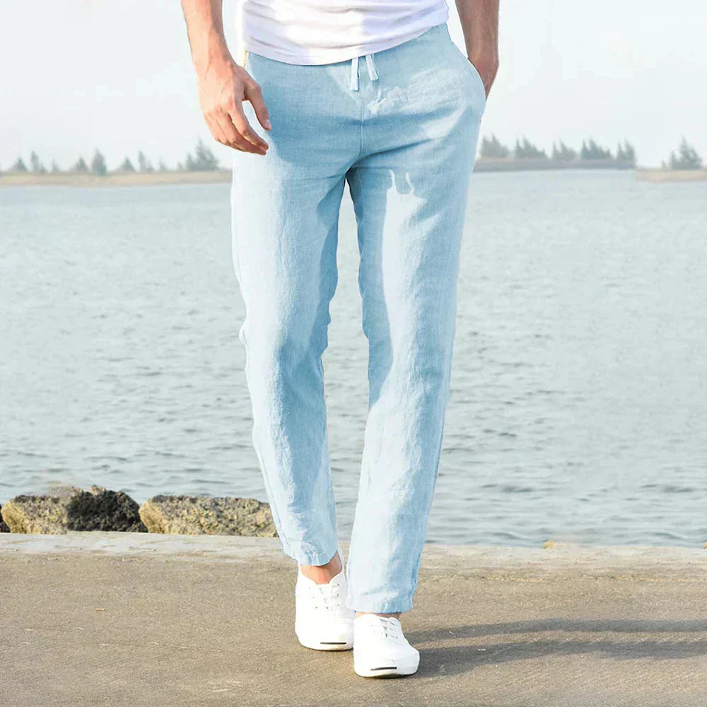 Bobby – Atmungsaktive Leinenhose für Herren im Sommerlook