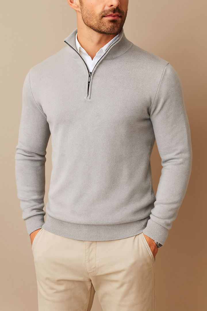 Herren Pullover mit Viertel-Reißverschluss | Bequem & Vielseitig für Alltag und Freizeit