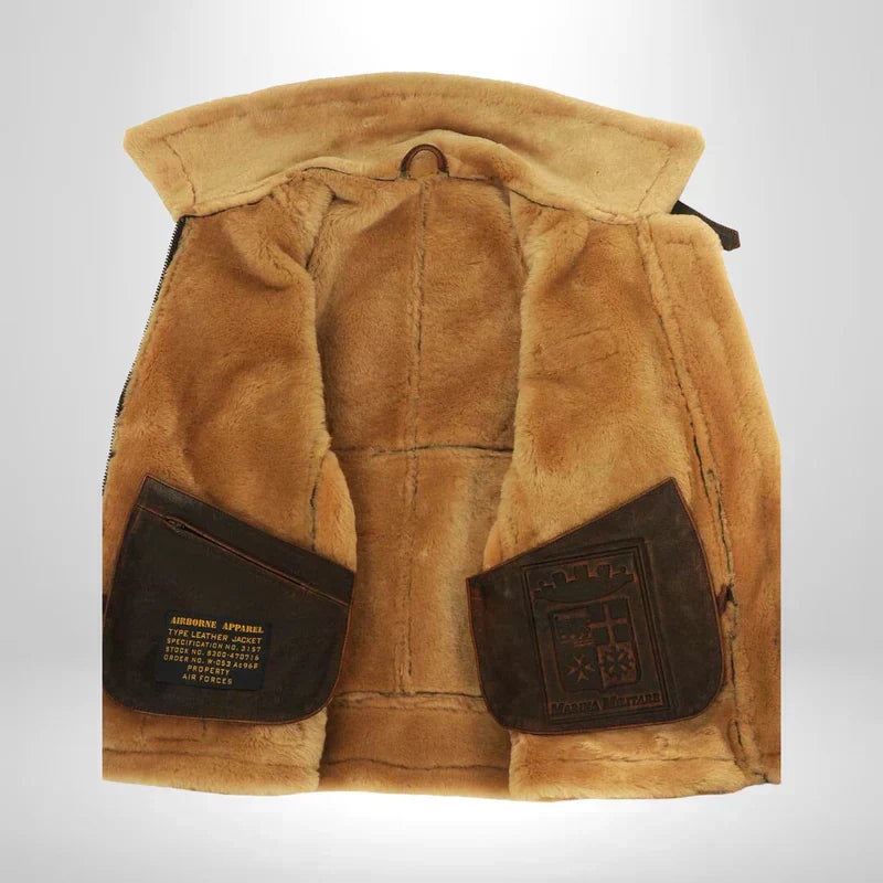 Herren Fliegerjacke | Exklusiver Stil | Moderner Schnitt | Mit Kragen für Herbst & Winter