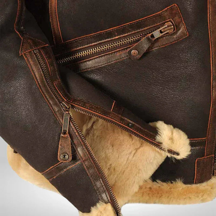 Herren Fliegerjacke | Exklusiver Stil | Moderner Schnitt | Mit Kragen für Herbst & Winter