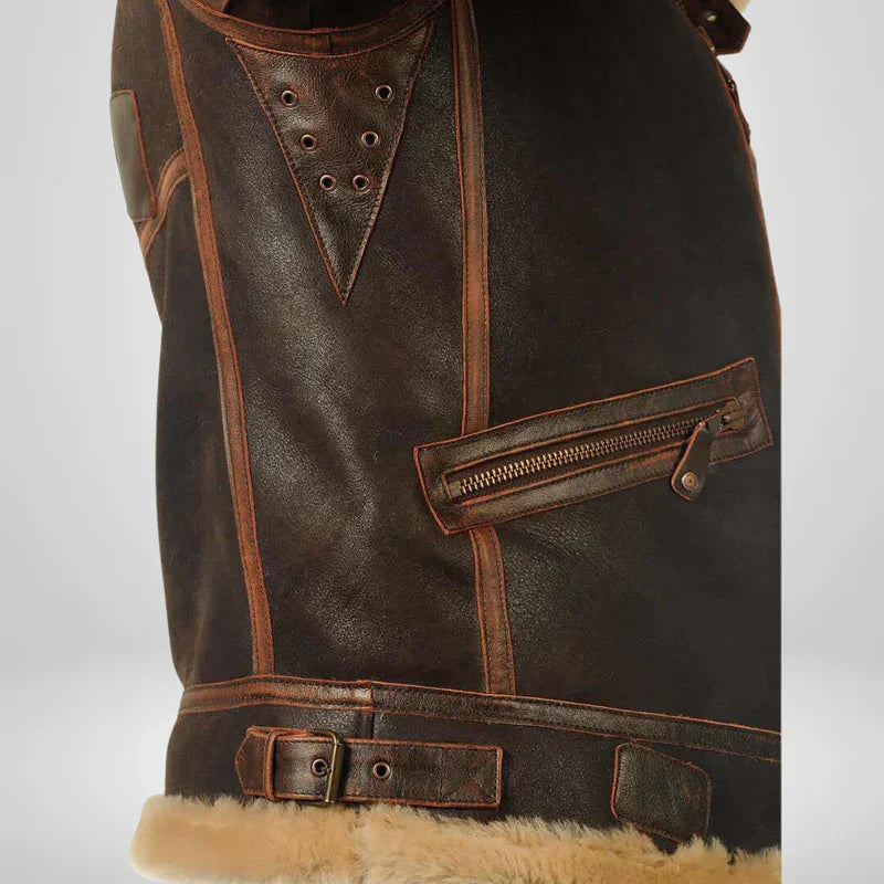 Herren Fliegerjacke | Exklusiver Stil | Moderner Schnitt | Mit Kragen für Herbst & Winter