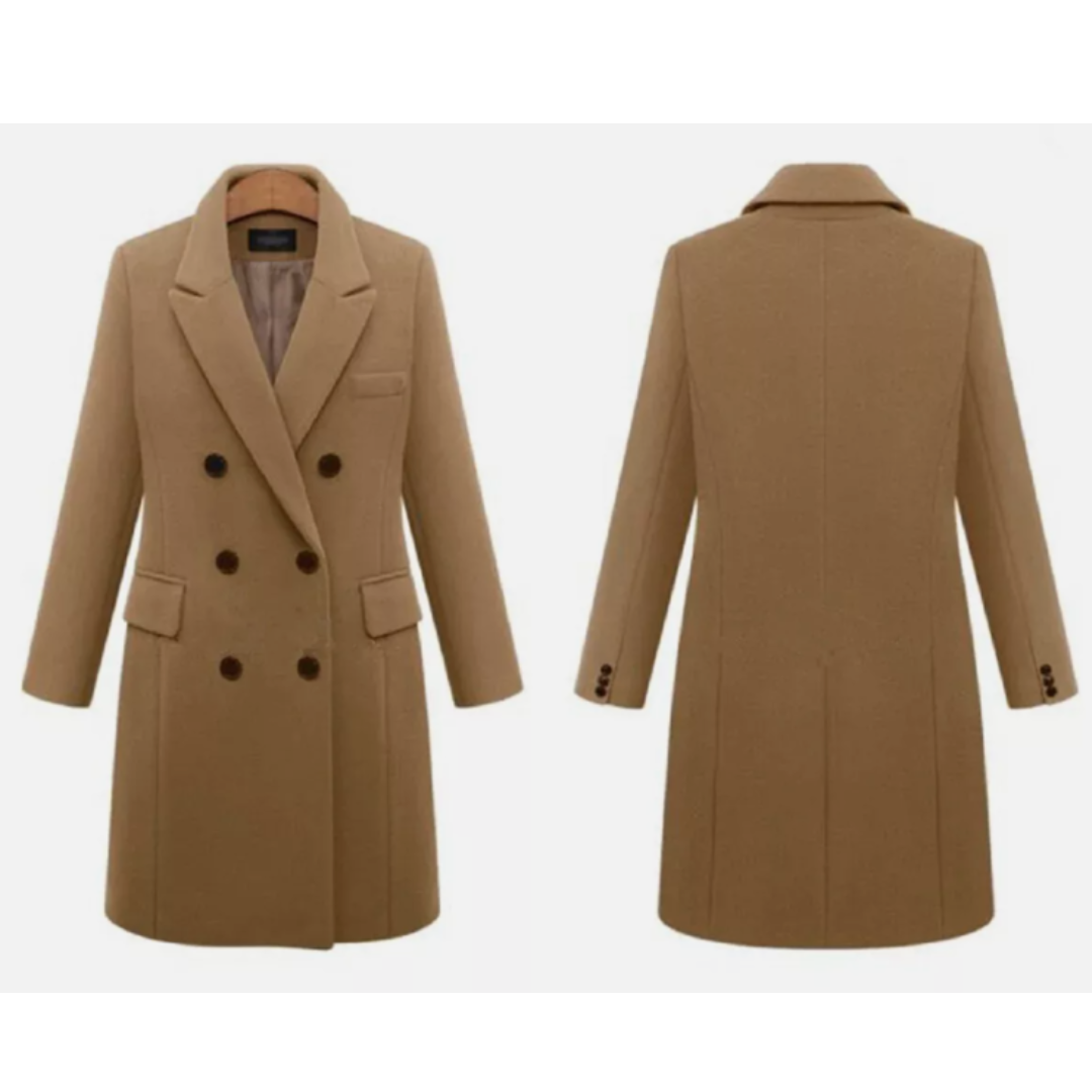 Damen Langer Wintermantel | Eleganter Warmer Mantel | Stilvolle Outdoorbekleidung