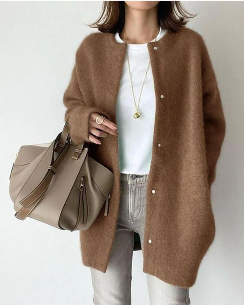 Damen Strickjacke Langarm | Kuschelige Cardigan Jacke Für Alltag & Winter