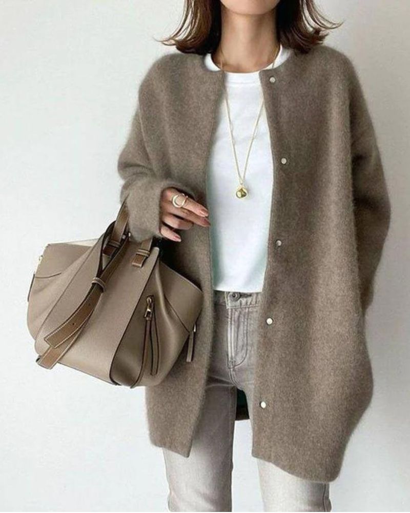 Damen Strickjacke Langarm | Kuschelige Cardigan Jacke Für Alltag & Winter