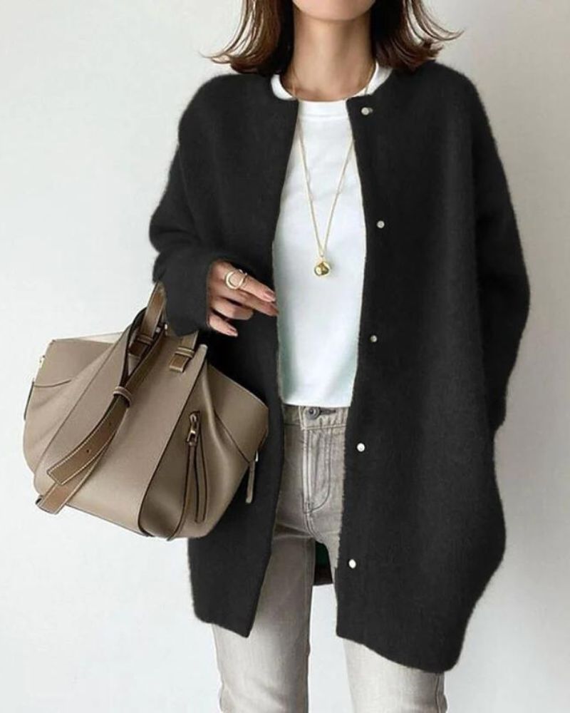 Damen Strickjacke Langarm | Kuschelige Cardigan Jacke Für Alltag & Winter