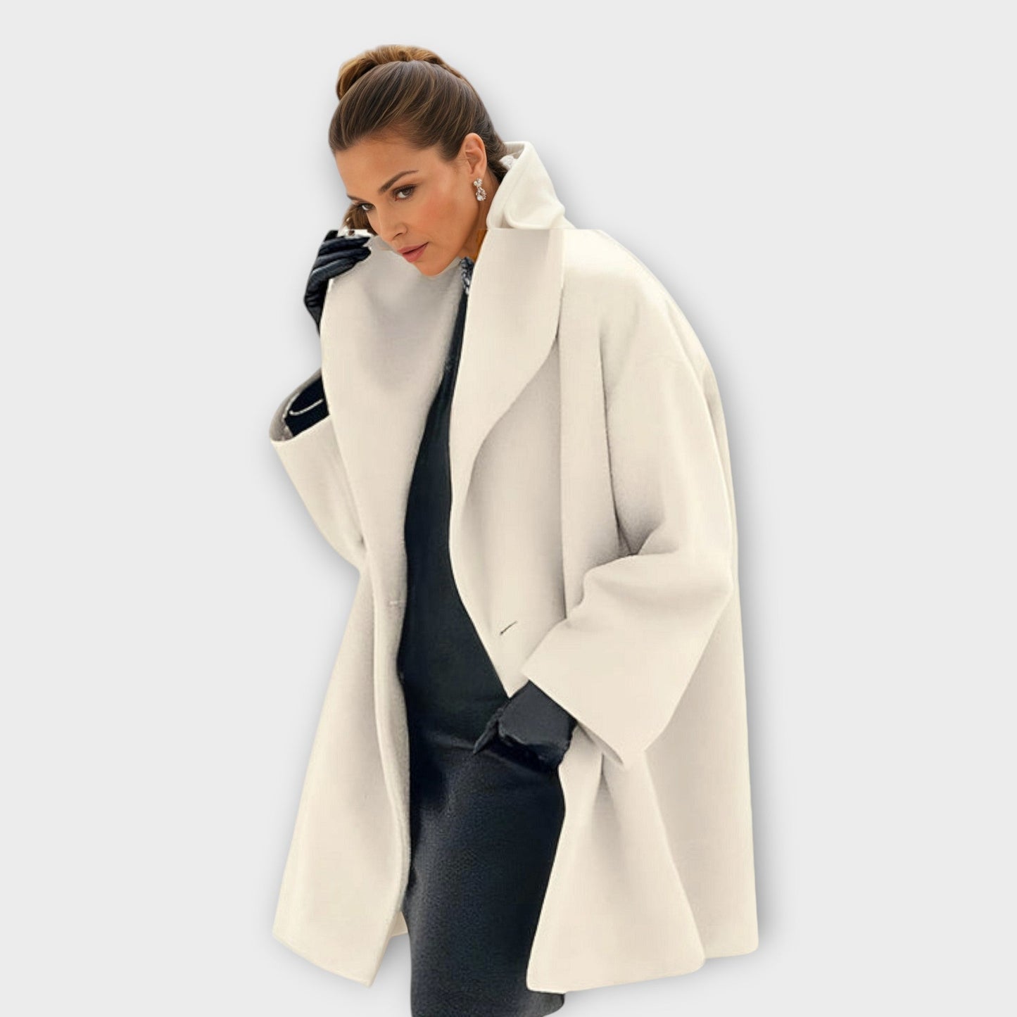 Damen Eleganter Langer Wintermantel | Winddicht & Warm | Stilvolle Outdoorbekleidung für Kalte Tage