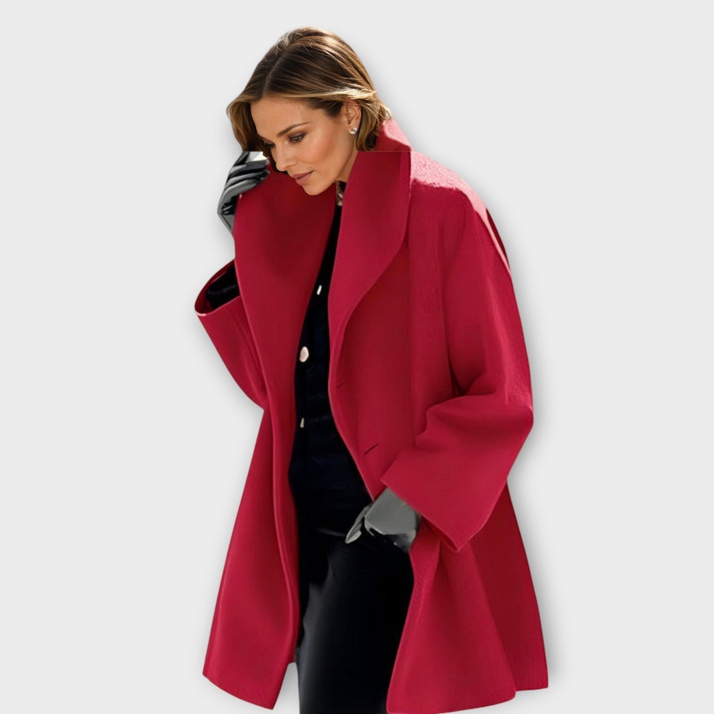 Damen Eleganter Langer Wintermantel | Winddicht & Warm | Stilvolle Outdoorbekleidung für Kalte Tage