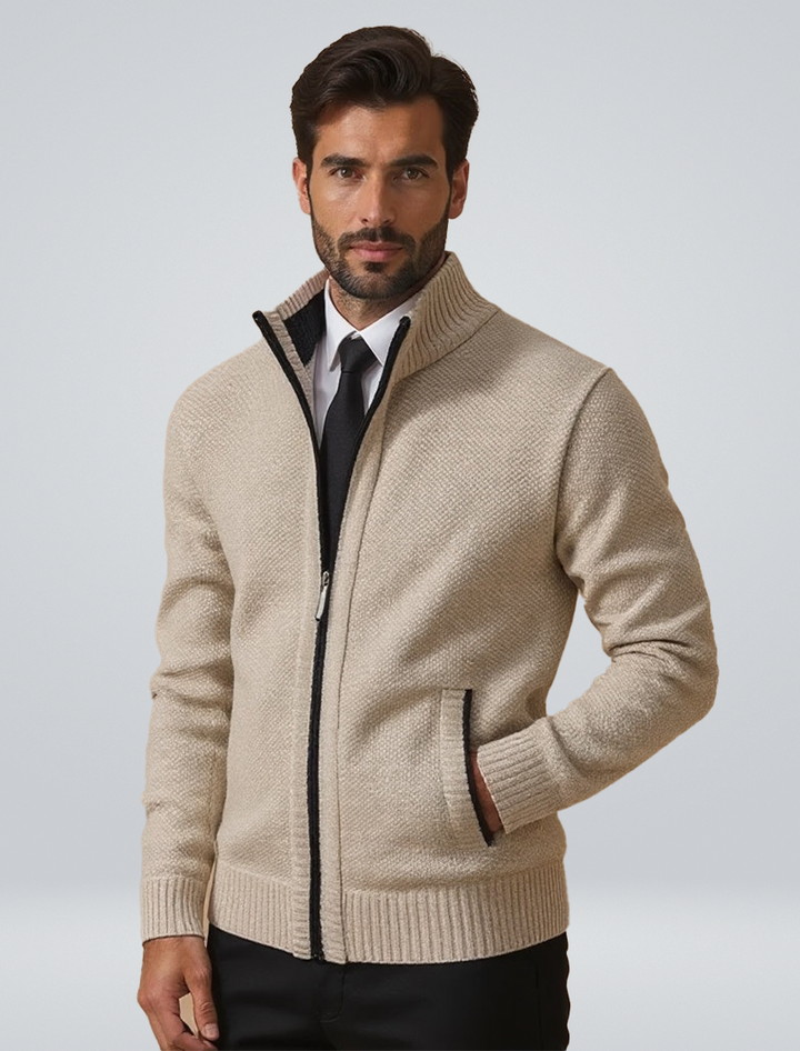 Herren Strickcardigan mit Reißverschluss | Modern | Bequem | Vielseitig für Alltag & Freizeit