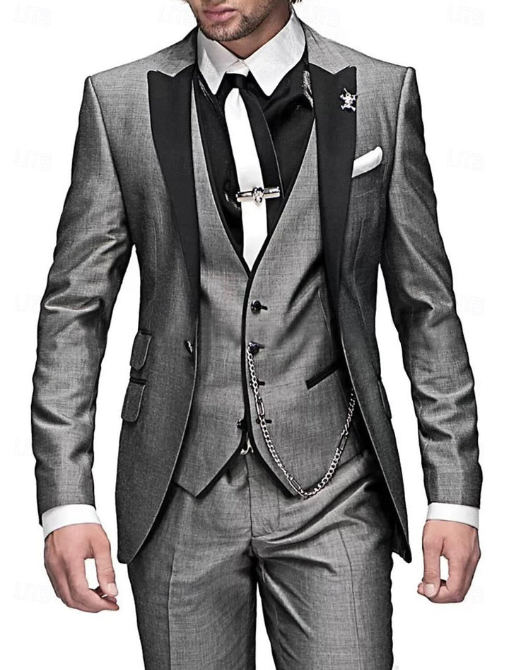 Herren 3-teiliges Set | Blazer, Weste & Hose | Eleganter Anzug für stilvolles Outfit