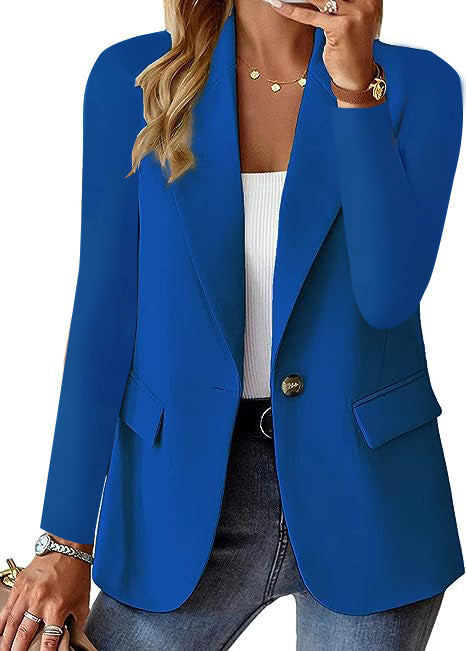 Damen Blazer | Elegant | Businessjacke mit Ein-Knopf-Design | Perfekt für Büro & Alltag