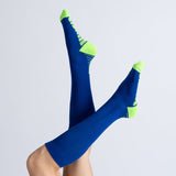 Chaussettes de Compression - Bleu et Vert