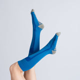 Chaussettes de Compression - Bleu et Gris