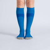Chaussettes de Compression - Bleu et Gris
