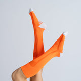 Chaussettes de Compression - Orange et Blanc