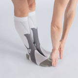 Chaussettes de Compression - Blanc et Gris