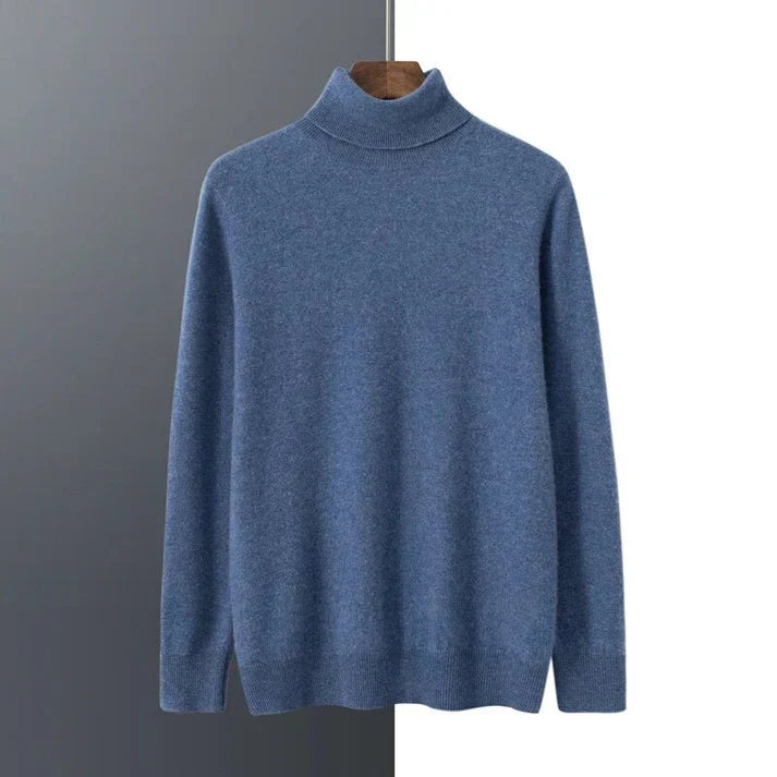 Herren Rollkragenpullover | Eleganter Weicher Langarm Pullover | Warm & Bequem für Kalte Tage