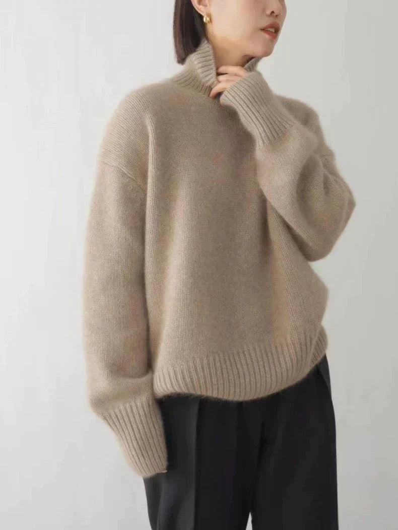 Damen Rollkragenpullover | Weicher Langarmpullover | Elegant & Warm für Herbst & Winter