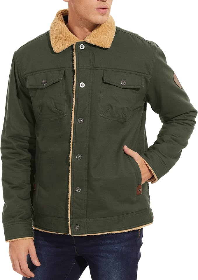 Herren Dicker Wintermantel | Warm & Klassisch geschnitten | Ideal für kalte Tage