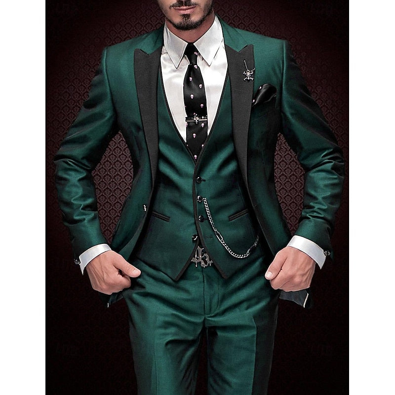 Herren 3-teiliges Set | Blazer, Weste & Hose | Eleganter Anzug für stilvolles Outfit