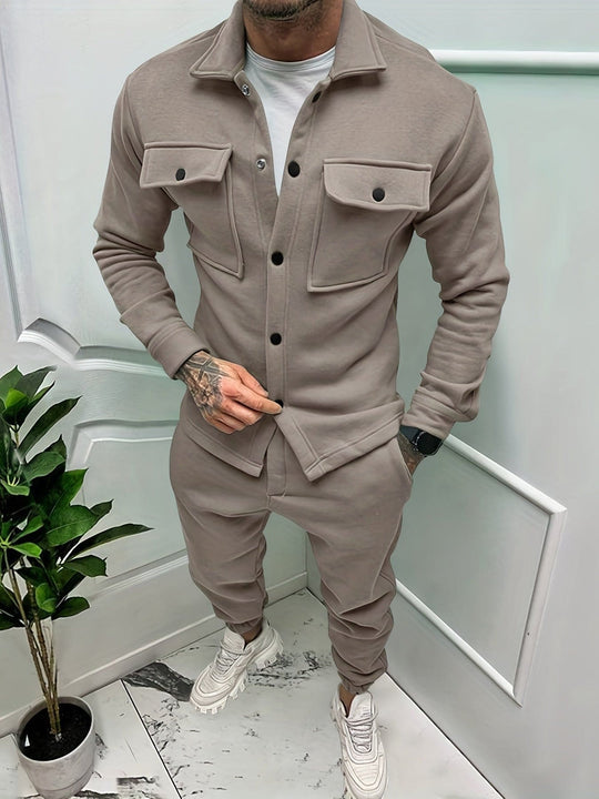 Herren Winter Set | Zweiteiliges Outfit für Herbst & Winter | Warm & Stilvoll