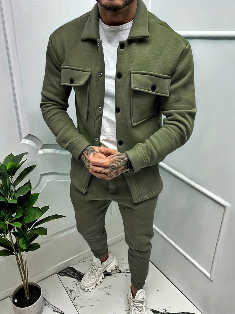 Herren Winter Set | Zweiteiliges Outfit für Herbst & Winter | Warm & Stilvoll
