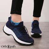 Chaussures Orthopédiques Stretch à Coussinets - Blanc Bleu