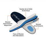 Chaussures Orthopédiques Stretch à Coussinets - Blanc Bleu