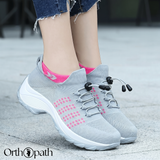 Chaussures Orthopédiques Stretch à Coussinets - Gris Rose