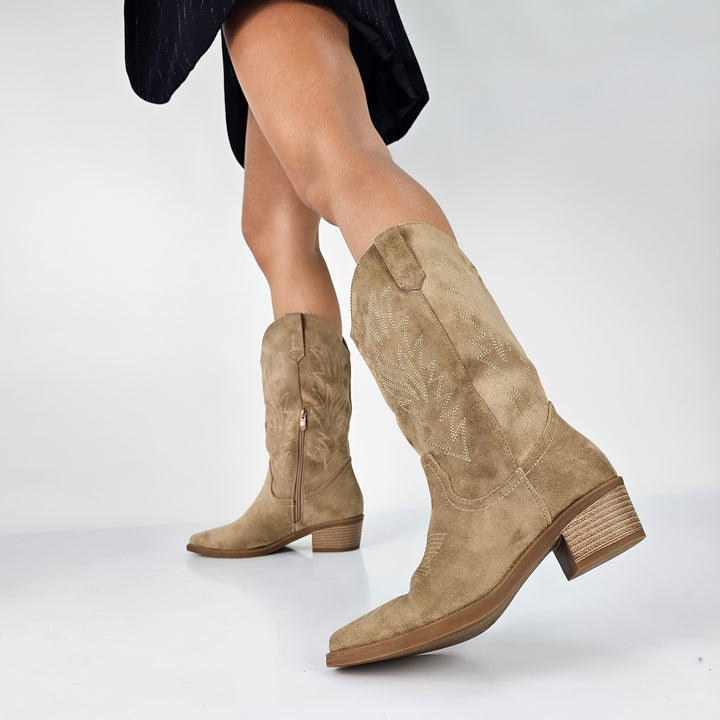 Damen Cowboy Stiefeletten | Moderner Blockabsatz für Stil & Alltag