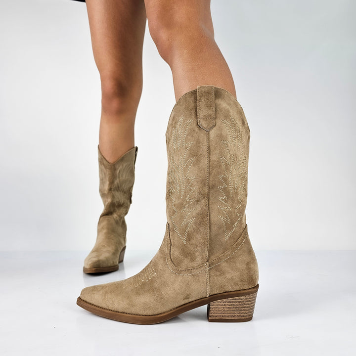 Damen Cowboy Stiefeletten | Moderner Blockabsatz für Stil & Alltag