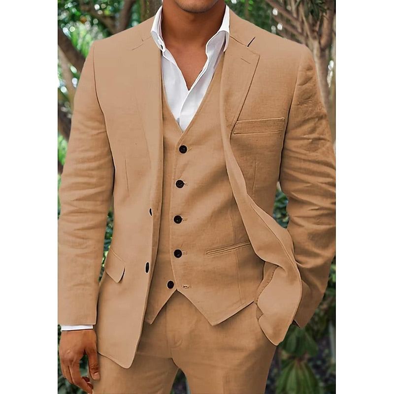 Herren 3-teiliges Set | Blazer, Weste & Hose | Eleganter Anzug für stilbewusste Männer
